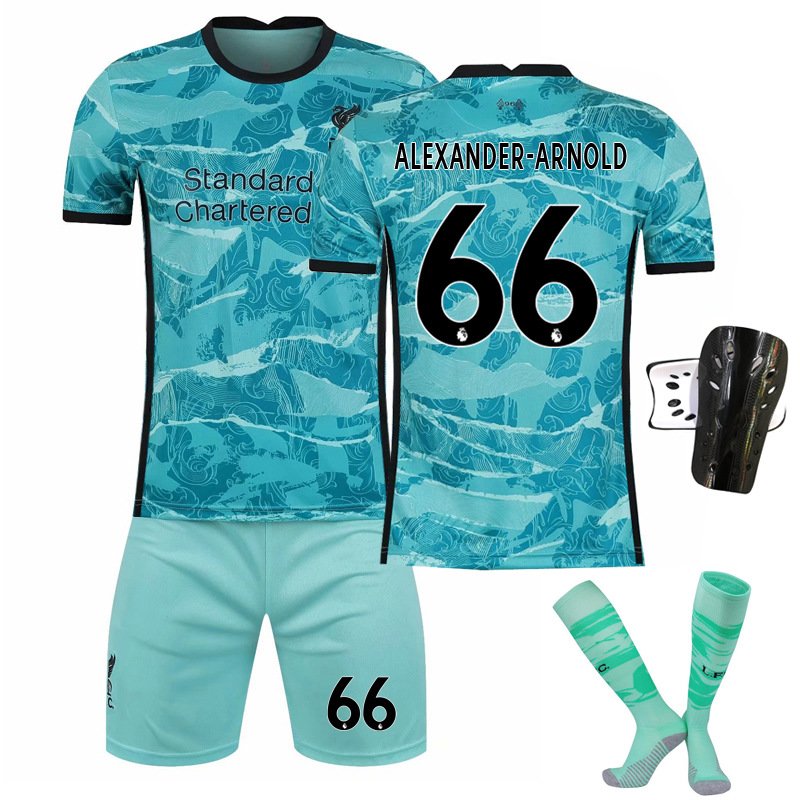 ALEXANDER-ARNOLD 66 Liverpool FC Bortedrakt 2020/21 Grønn Herre Kortermet + Korte bukser