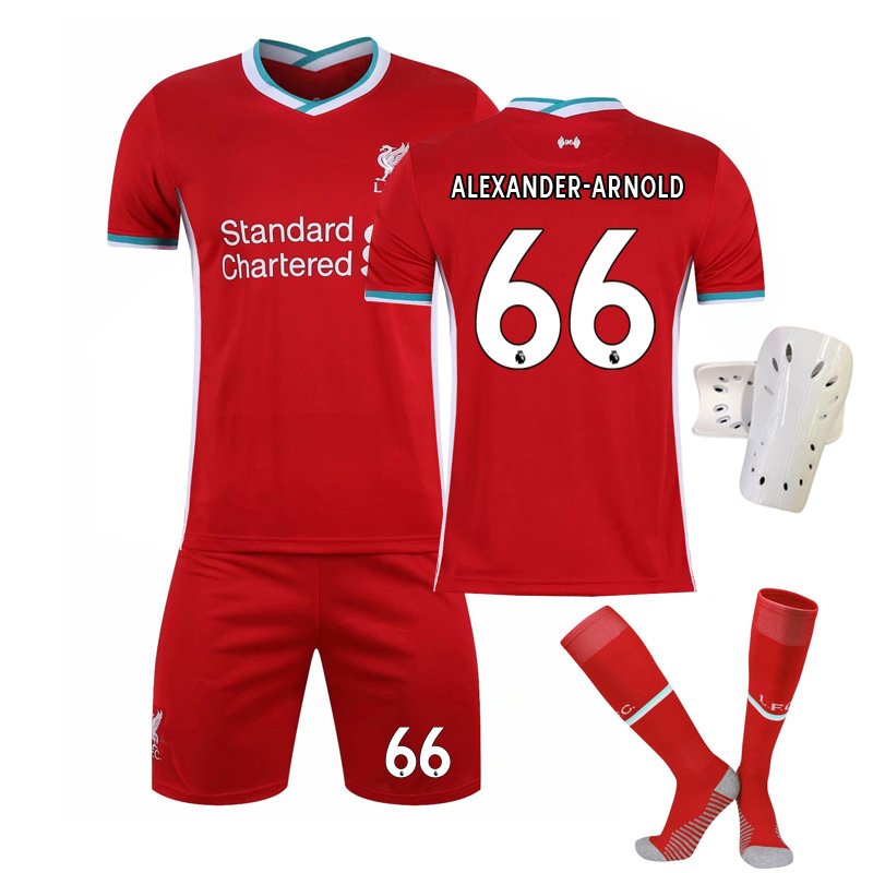 ALEXANDER-ARNOLD 66 Liverpool rød Hjemmedrakt 2020/21 Kortermet Herre + Korte bukser