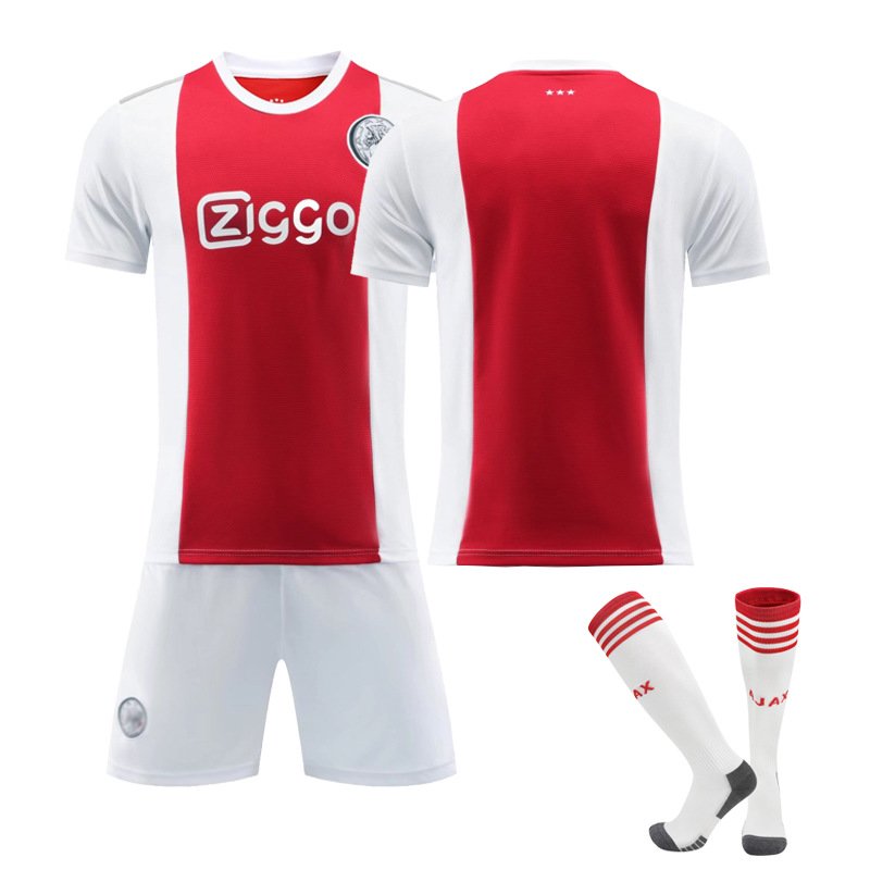 Billige Fotballdrakter Ajax Amsterdam Hjemmedrakt 2021/22 Herre Kortermet + Korte bukser