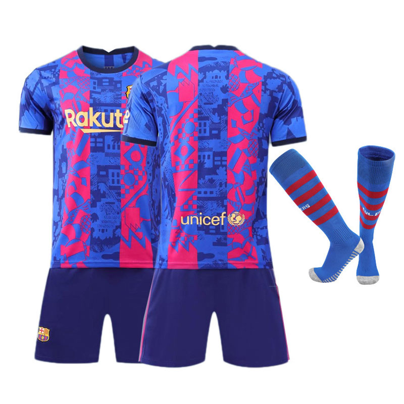 Billige Fotballdrakter FC Barcelona Tredjedrakt 2021-22 Herre Kortermet + Korte bukser