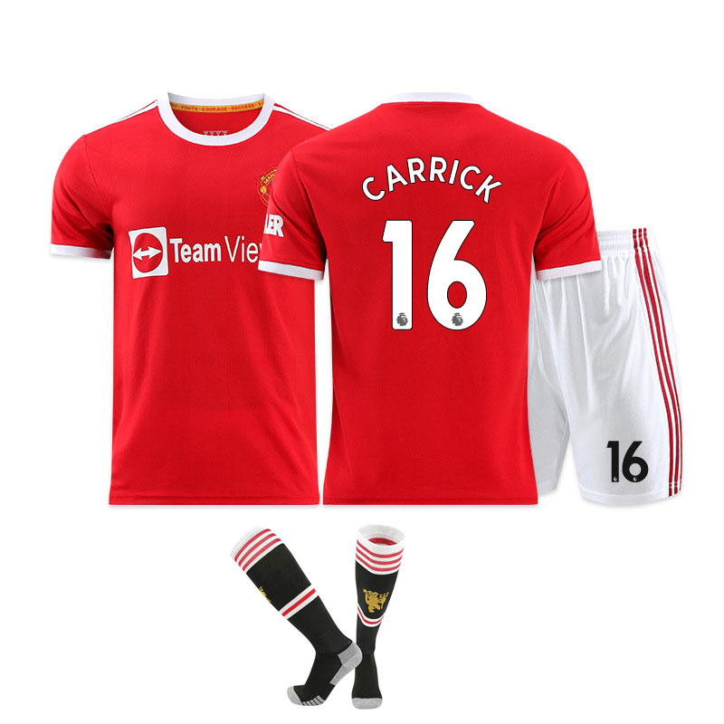 Carrick 16 Manchester United Hjemmedrakt 2021/22 Herre Kortermet + Korte bukser