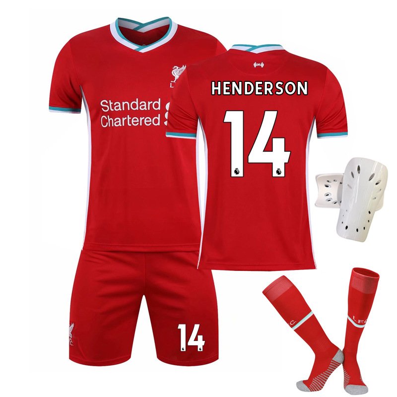 HENDERSON 14 Liverpool rød Hjemmedrakt 2020/21 Kortermet Herre + Korte bukser