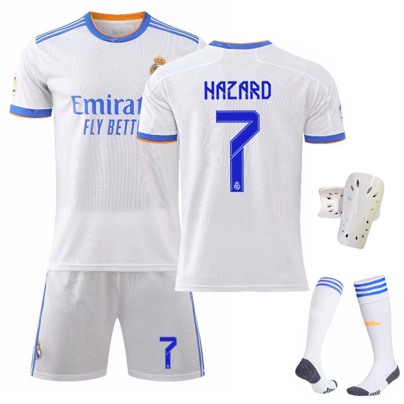 Hazard 7 Real Madrid Hjemmedrakt 2021/22 Herre Kortermet + Korte bukser