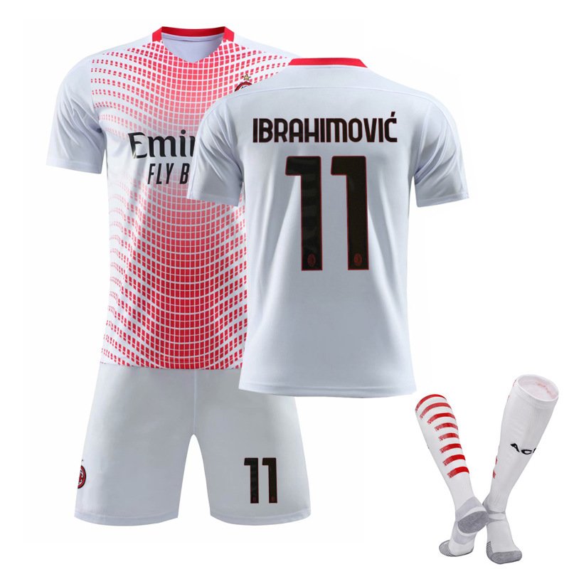 Ibrahimović 11 AC Milan Bortedrakt 2020/21 Herre Kortermet + Korte bukser