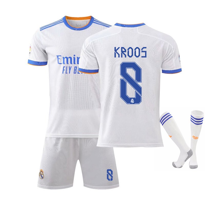 Kroos 8 Real Madrid Hjemmedrakt 2021/22 Herre Kortermet + Korte bukser