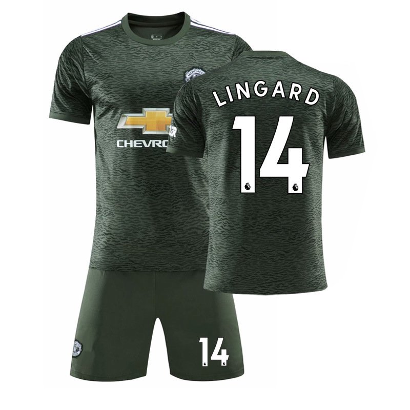 Lingard 14 Manchester United Bortedrakt 2020/21 Herre Kortermet + Korte bukser
