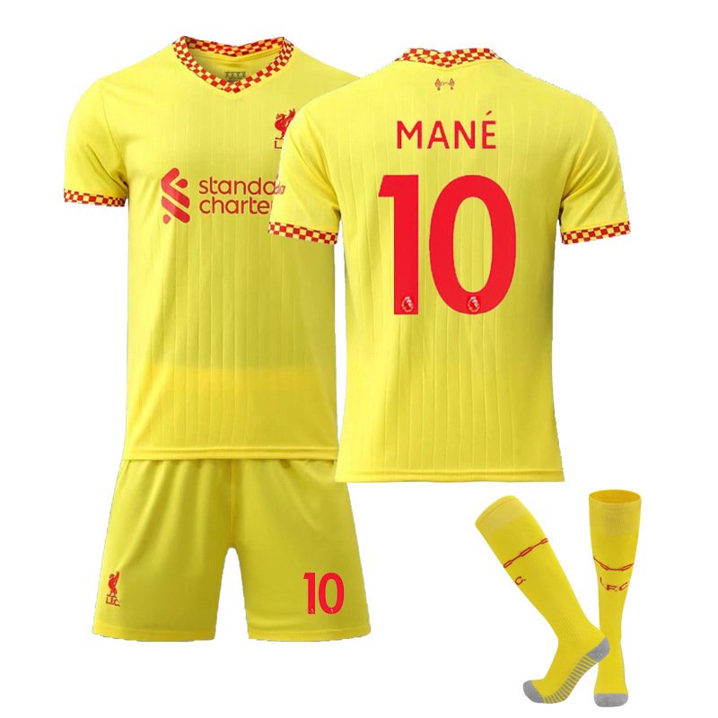 Mané 10 Liverpool FC Tredjedrakt 2021/22 Herre Kortermet + Korte bukser