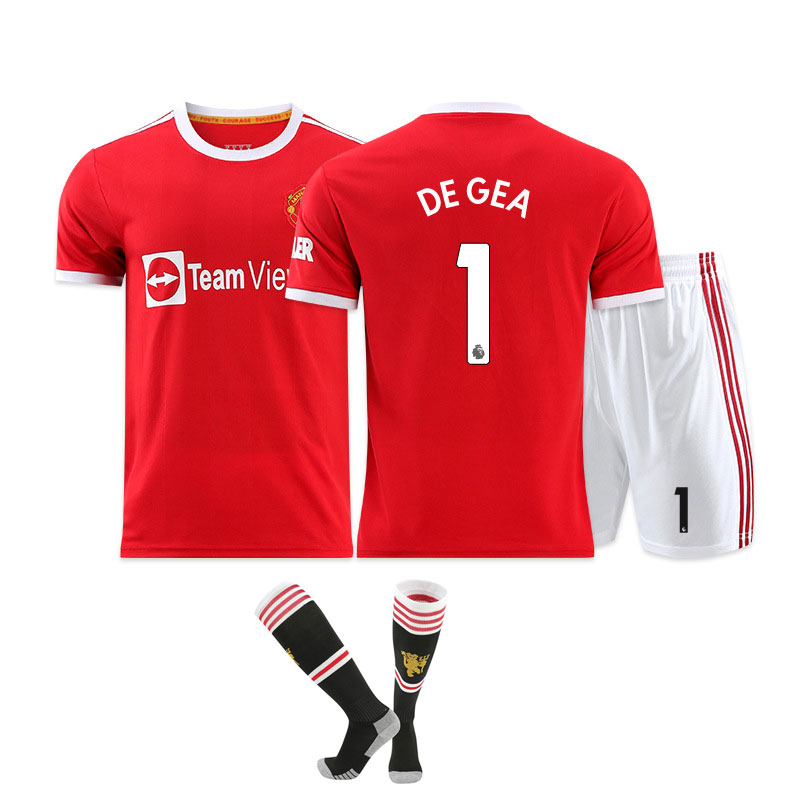 DE GEA 1 Manchester United Hjemmedrakt 2021/22 Herre Kortermet + Korte bukser