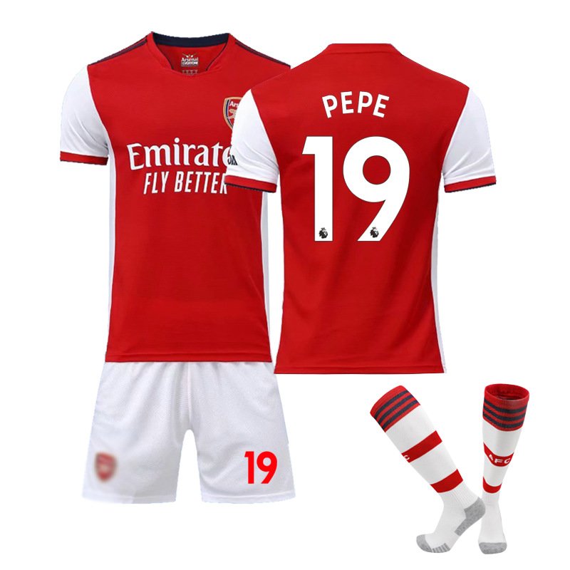 PEPE 19 Arsenal Hjemmedrakt 2021/22 Herre Kortermet + Korte bukser