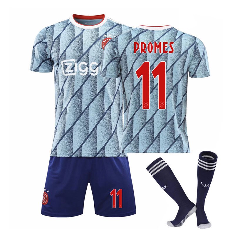 Promes 11 Ajax Amsterdam Bortedrakt 2020/21 Herre Kortermet + Korte bukser
