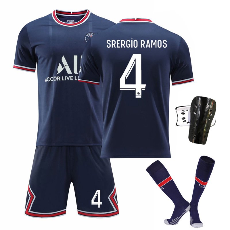 Sergio Ramos 4 Paris Saint-Germain Hjemmedrakt 2021/22 Kortermet Herre + Korte bukser