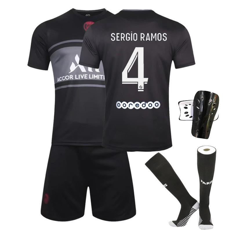 Sergio Ramos 4 Paris Saint-Germain Tredjedrakt 2021/22 Kortermet Herre + Korte bukser