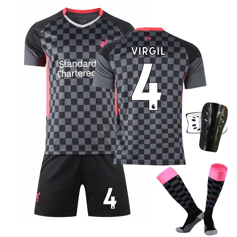 VIRGIL 4 Liverpool FC Tredjedrakt 2020/21 Herre Kortermet + Korte bukser