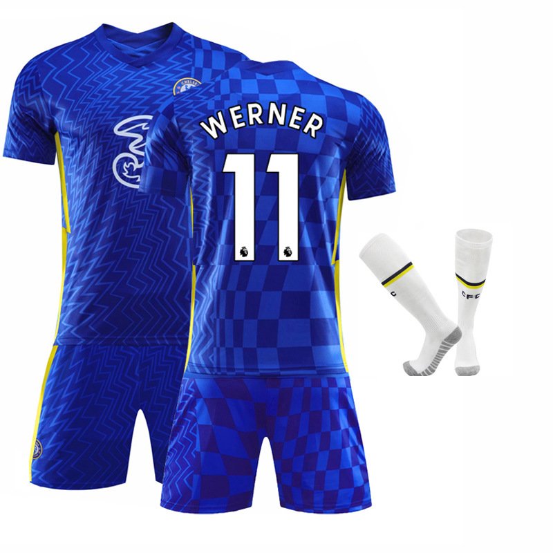 Werner 11 Chelsea Hjemmedrakt 2021/22 Herre Kortermet + Korte bukser