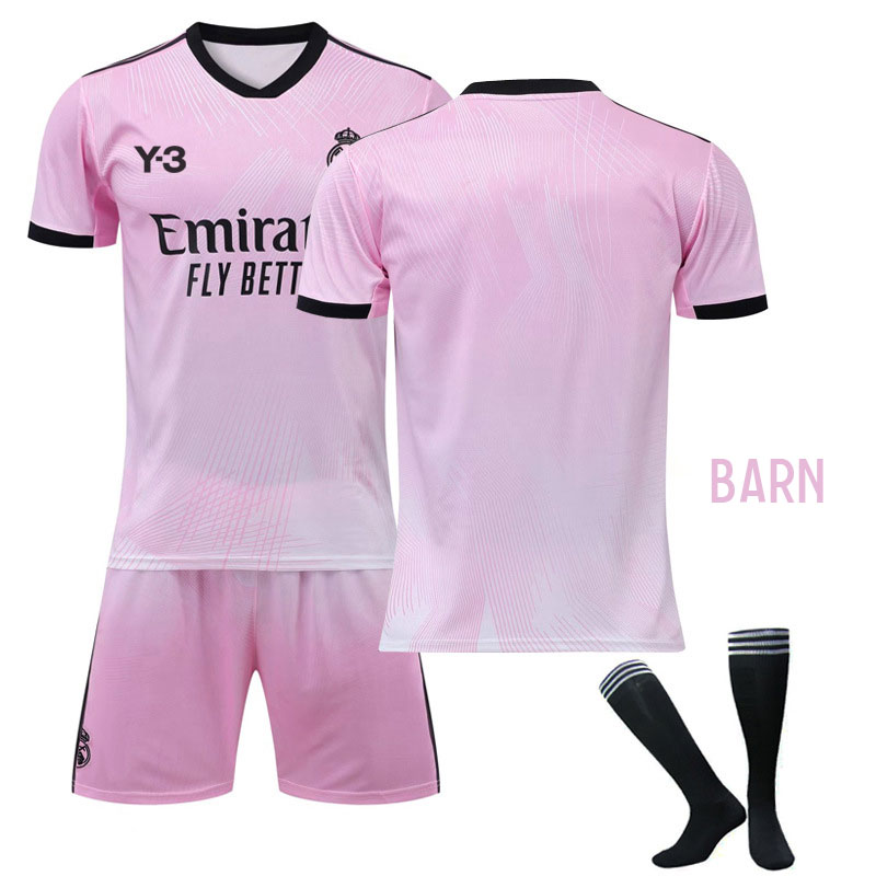 Billige Fotballdrakter Real Madrid 120th Anniversary Keeperklær Barn Kortermet Rosa