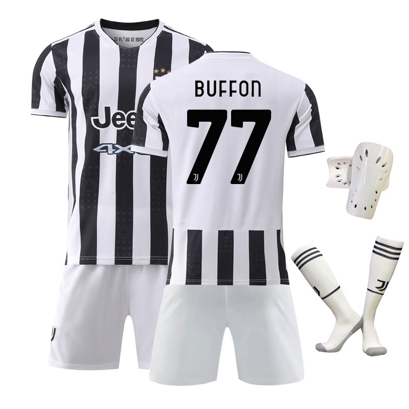 Buffon 77 Juventus Hjemmedrakt 2021/22 Herre Kortermet + Korte bukser