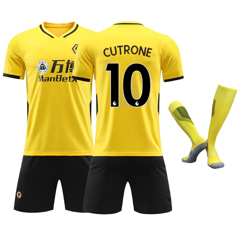 Cutrone 10 Wolverhampton Wanderers Hjemmedrakt 2021/22 Herre Kortermet + Korte bukser