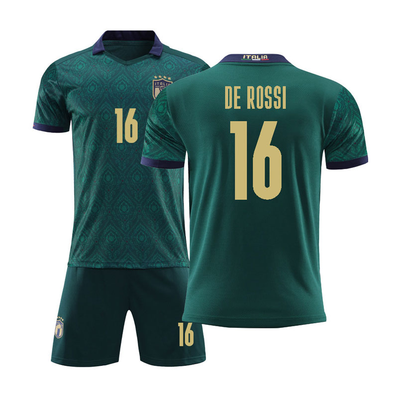 De Rossi 16 Italia Tredjedrakt EM 2020 Grønn Kortermet + Korte bukser