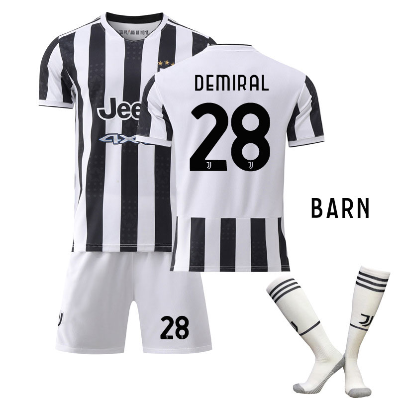 Demiral 28 Juventus Hjemmedrakt 2021-2022 Barn Kortermet + Korte bukser