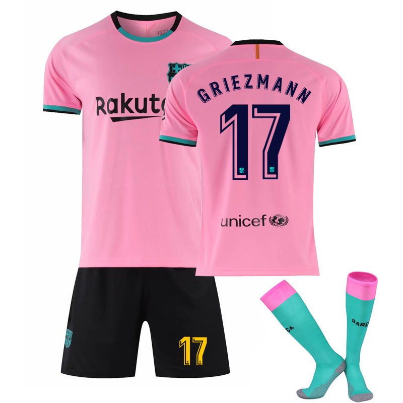 Griezmann 17 FC Barcelona Tredjedrakt 2020-2021 Herre Kortermet + Korte bukser