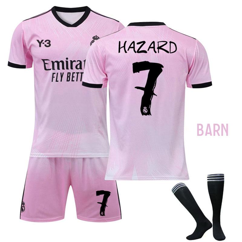 Hazard 7 Real Madrid 120th Anniversary Keeperklær Barn Kortermet Rosa