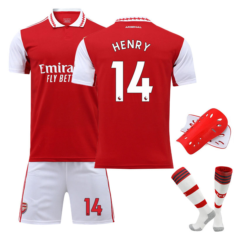 Henry 14 Arsenal Hjemmedrakt 2022-2023 Kortermet Herre + Korte bukser