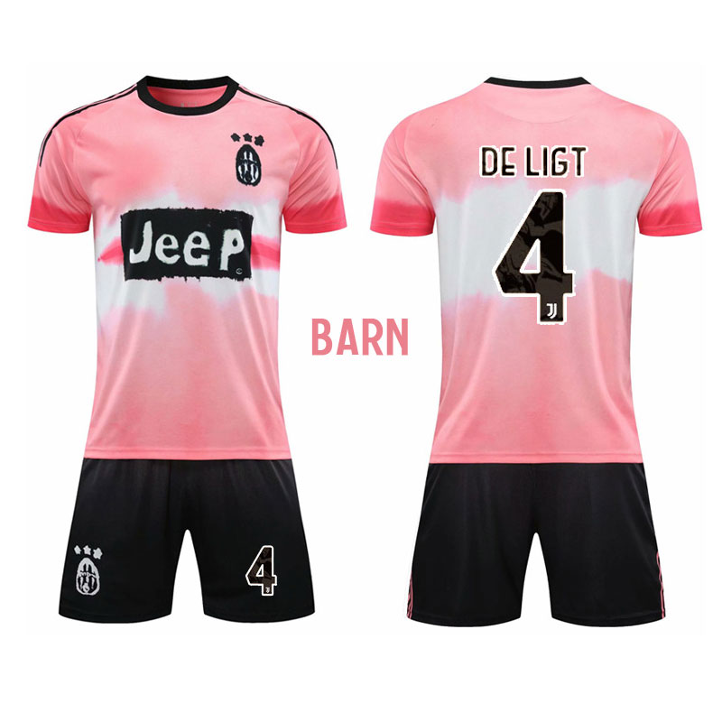 Juventus x Human Race Football Club Jersey Pink Kid - DE LIGT 4