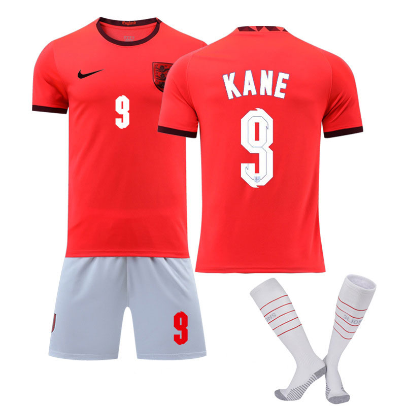 KANE 9 England Bortedrakt Dame Orange EURO 2022 Kortermet + Korte bukser