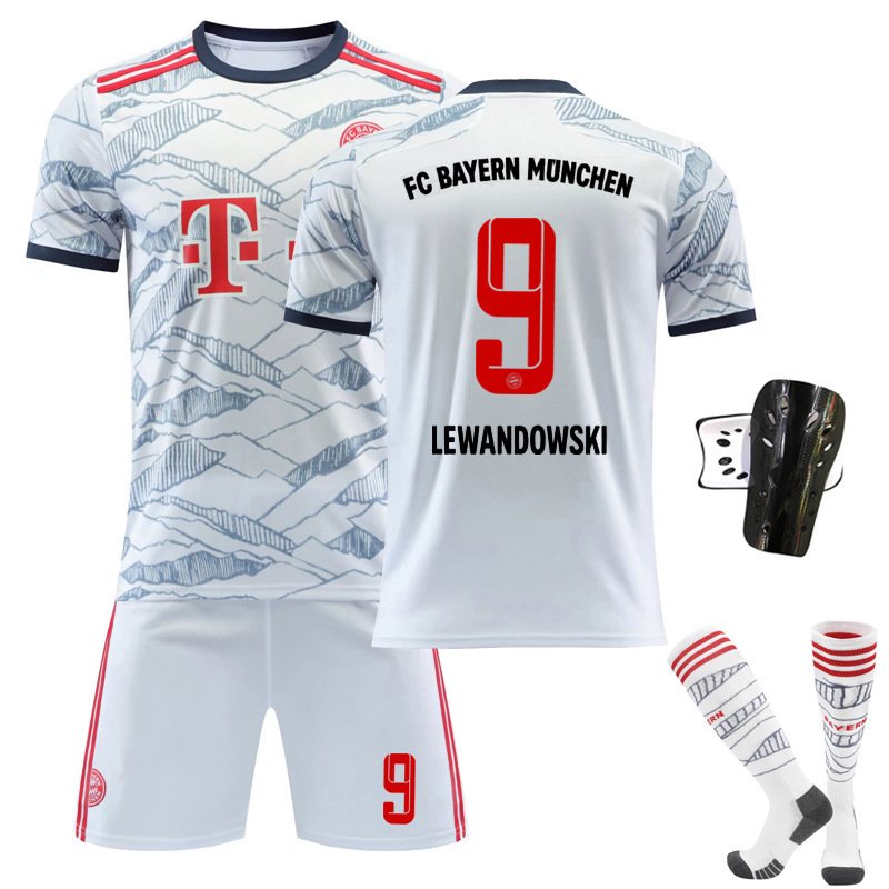 Lewandowski 9 Bayern München Tredjedrakt 2021/22 Herre Kortermet + Korte bukser