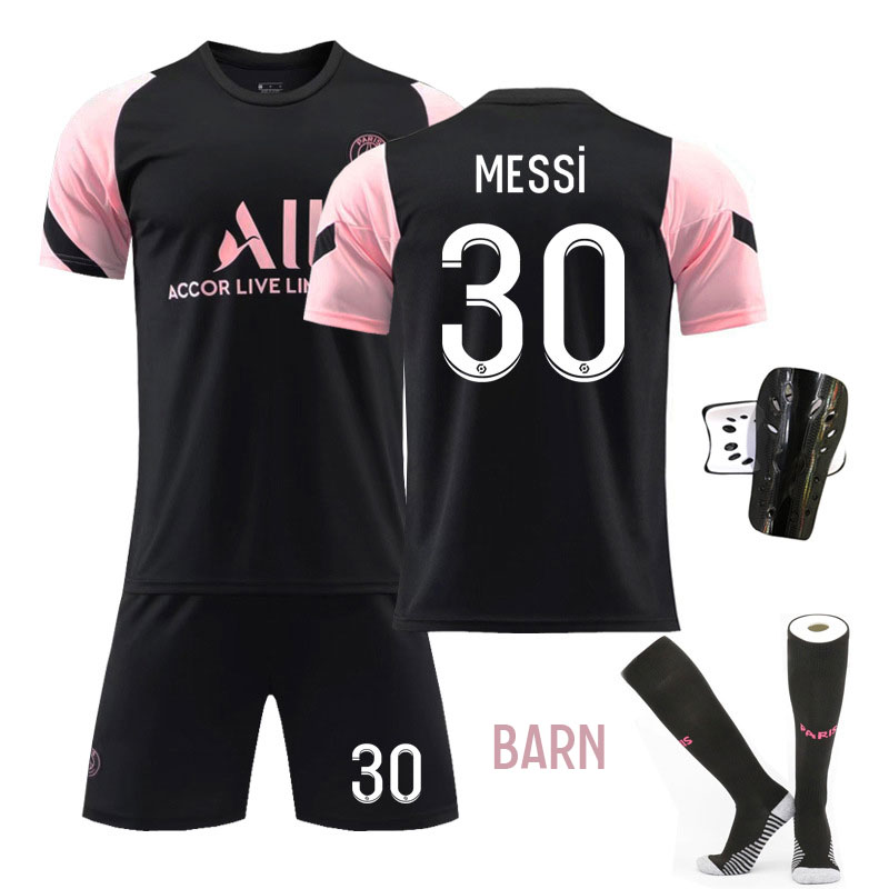 Messi 30 Paris Saint-Germain Training Kit Barn 2021-22 Kortermet + Korte bukser