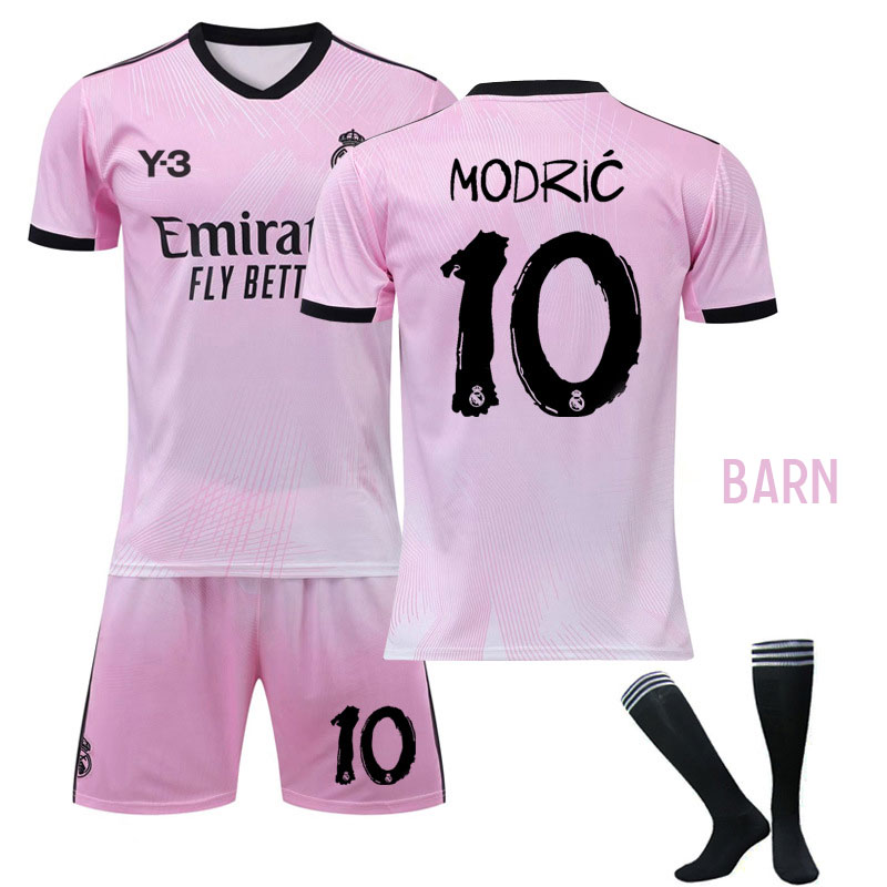 Modrić 10 Real Madrid 120th Anniversary Keeperklær Barn Kortermet Rosa