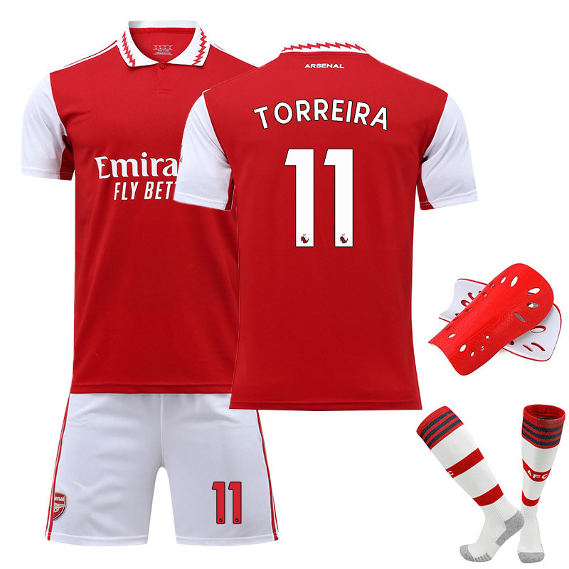 Torreira 11 Arsenal Hjemmedrakt 2022-2023 Kortermet Herre + Korte bukser