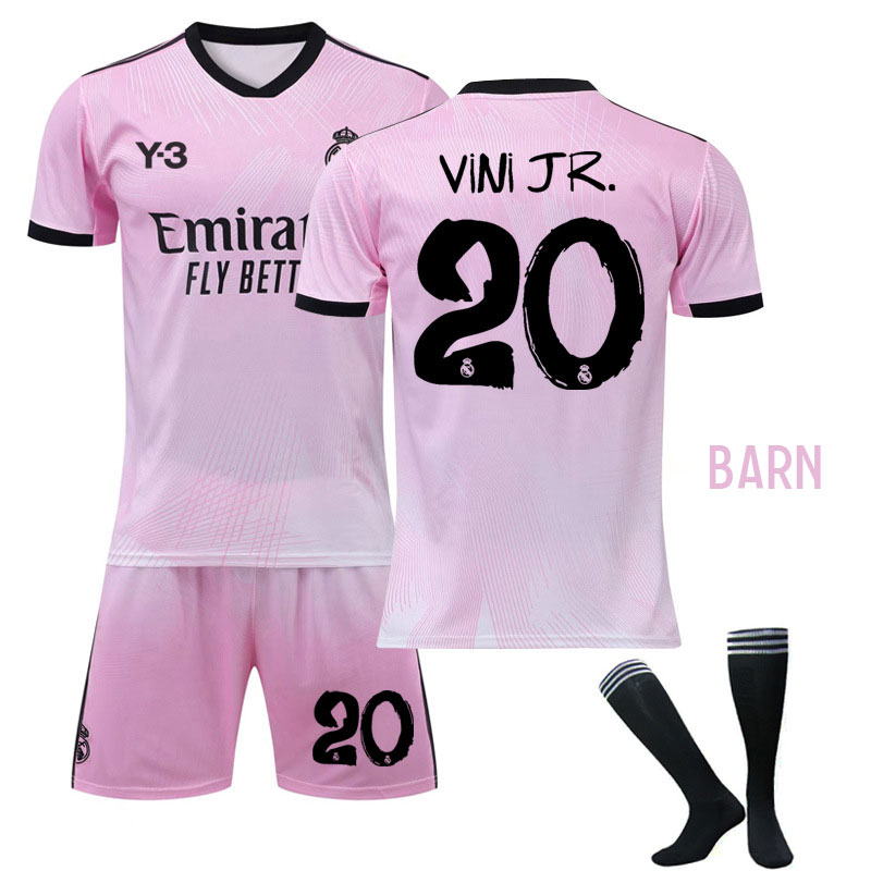 Vini JR. 20 Real Madrid 120th Anniversary Keeperklær Barn Kortermet Rosa