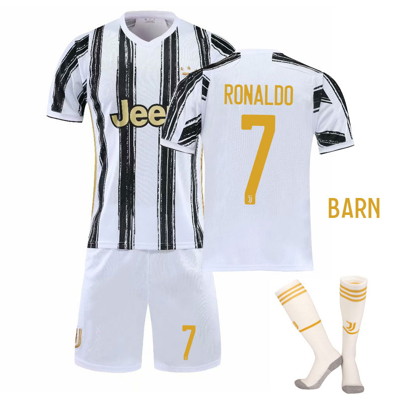 Juventus Hjemmedraktsett Barn 2020-21 Kortermet + Korte bukser Ronaldo 7