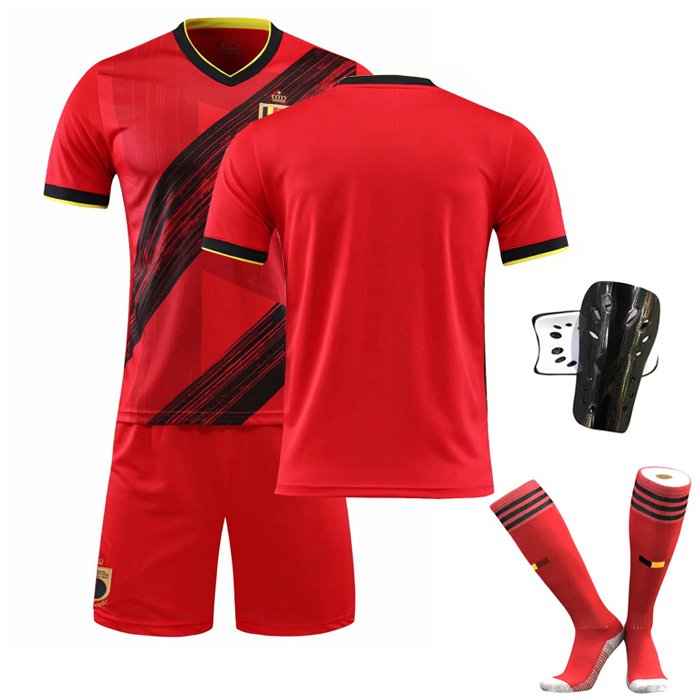 Belgia Hjemmedrakt EURO 2020 Rød Kortermet + Korte bukser