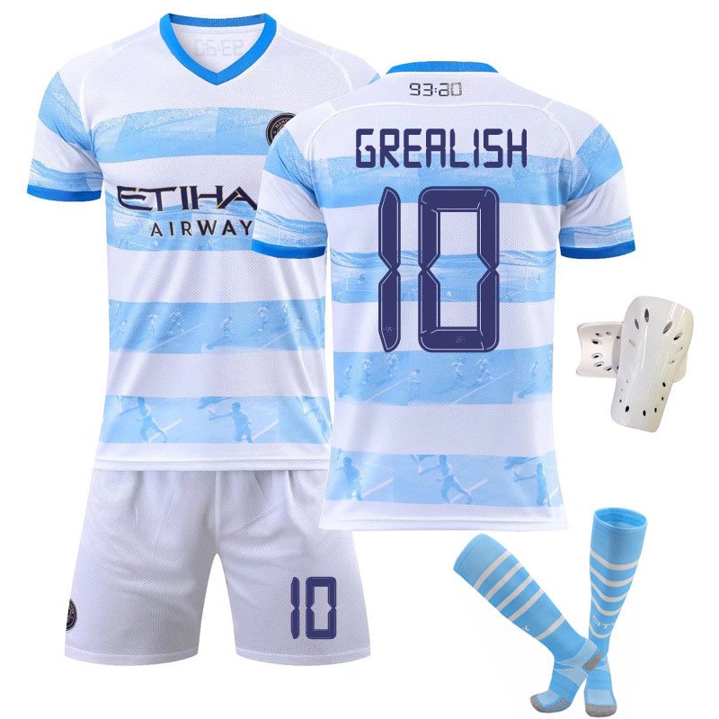 GREALISH 10 Man City 2022/23 Drakt "93:20 Anniversary" Herre Kortermet + Korte bukser