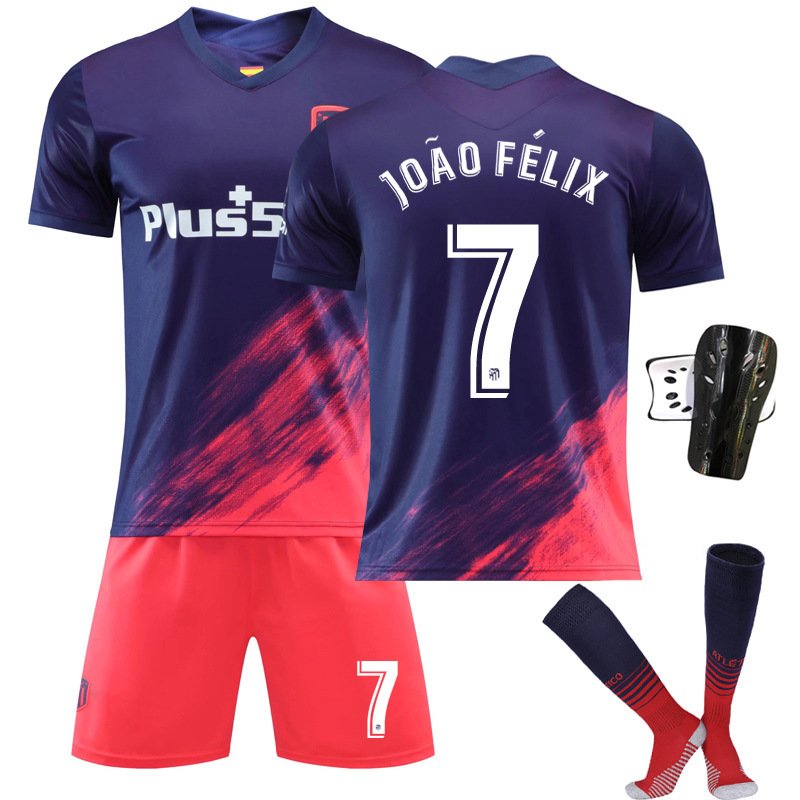 João Félix 7 Atletico Madrid Bortedrakt 2021-22 Kortermet Fotballdrakt til Herre