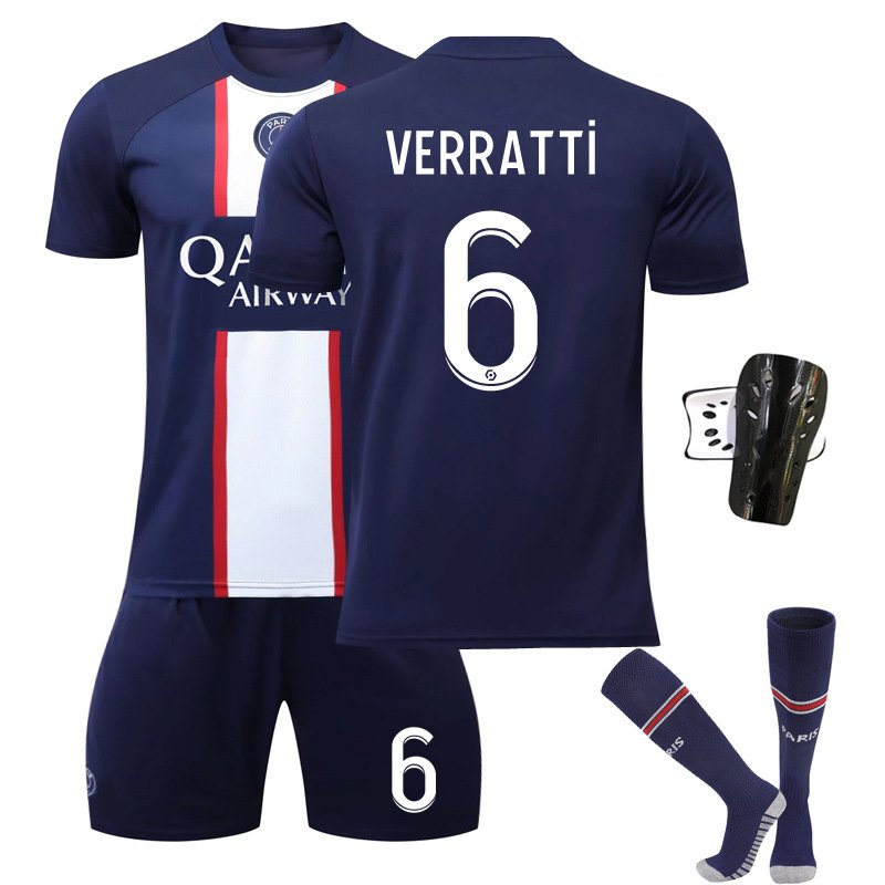 Paris Saint-Germain Hjemmedrakt 2022-23 PSG Drakt Navy Kortermet VERRATTi 6