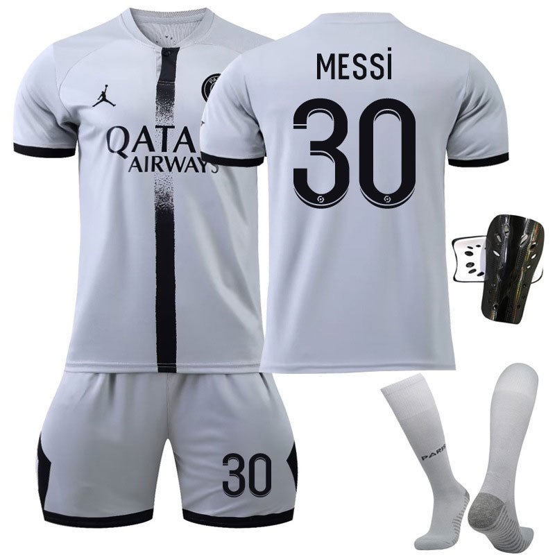 Messi 30 Paris Saint-Germain Bortedrakt Qatar Airways 2022/23 Grå - Herre
