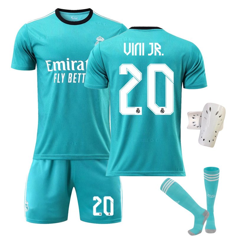 Vini JR. 20 Real Madrid Tredjedrakt 2021/22 Herre Kortermet + Korte bukser