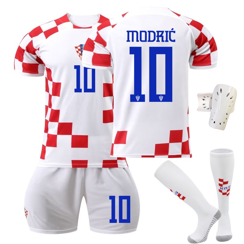 Modrić 10 Kroatia Hjemmedrakt VM 2022 Kortermet + Korte bukser
