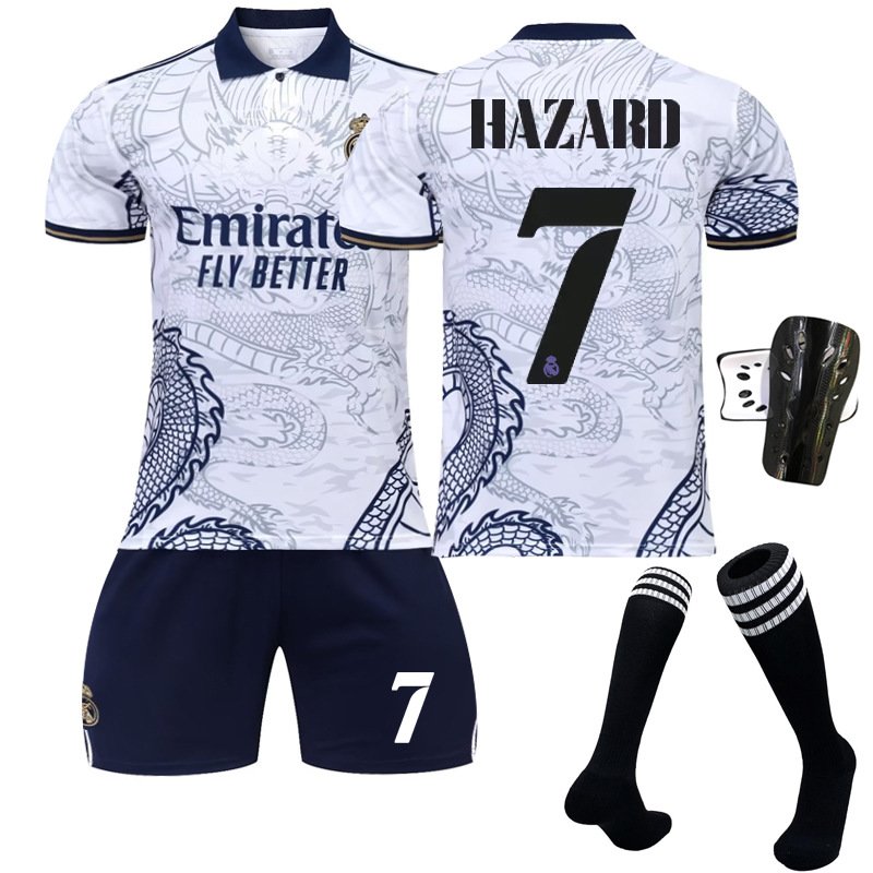 Hazard 7 Real Madrid 2022/23 Drakt Dragon Kortermet + Korte bukser Herre