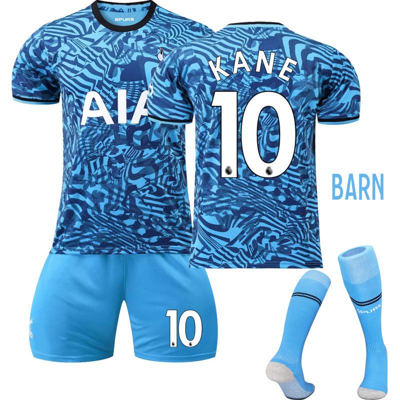 KANE 10 Tottenham Hotspur Tredjedrakt 2022/23 Kortermet + Korte bukser Barn