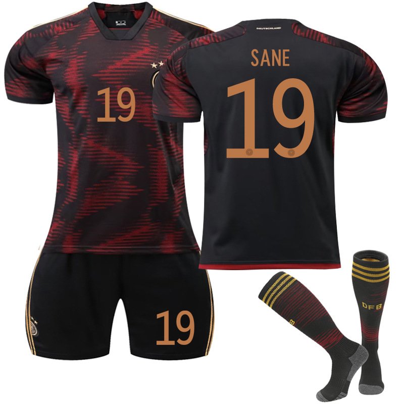 SANE 19 Tyskland Bortedrakt VM 2022 Kortermet + Korte bukser