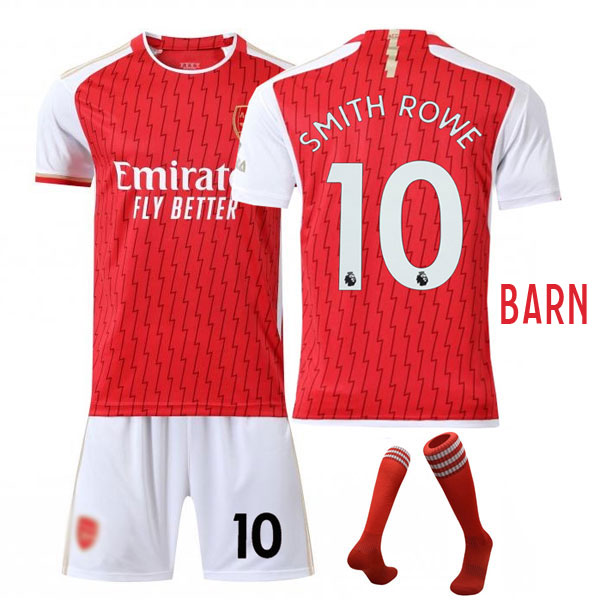 Arsenal FC 2023-2024 Barn Hjemmedrakt Smith Rowe #10