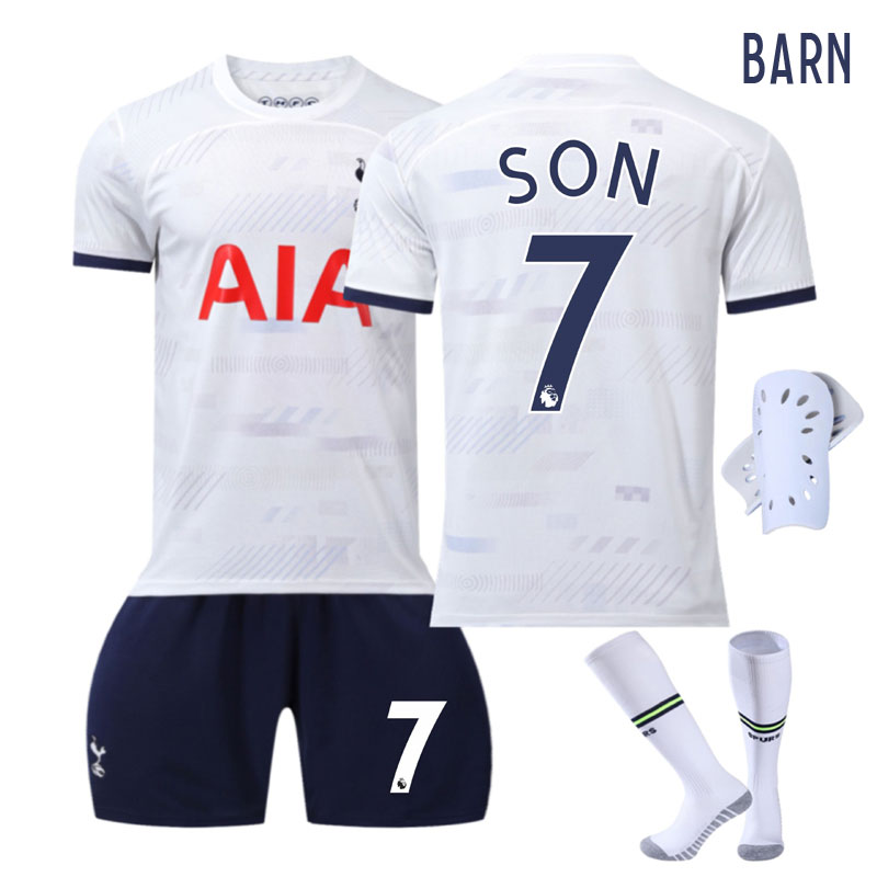 Fotballdrakt Barn Tottenham Hotspur Hjemmedraktsett 2023-24 Kortermet + Korte bukser SON 7
