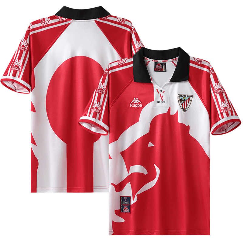 Athletic Bilbao Home Shirt 1997/98 Centenary Retro Fotballdrakt Herre Kortermet