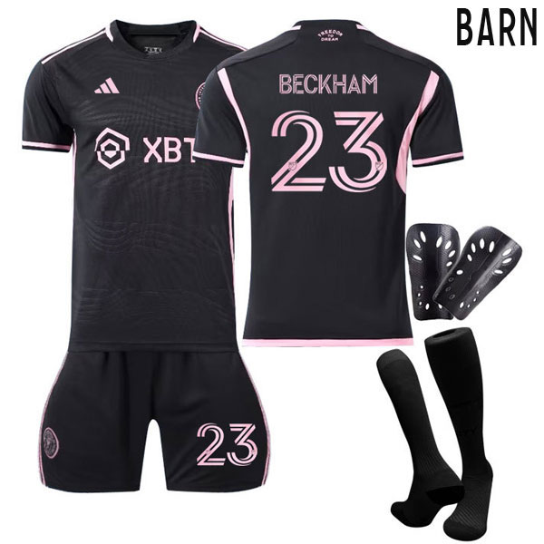 BECKHAM #23 Inter Miami CF Bortedrakt 2023/24 Kortermet + Korte bukser til barn