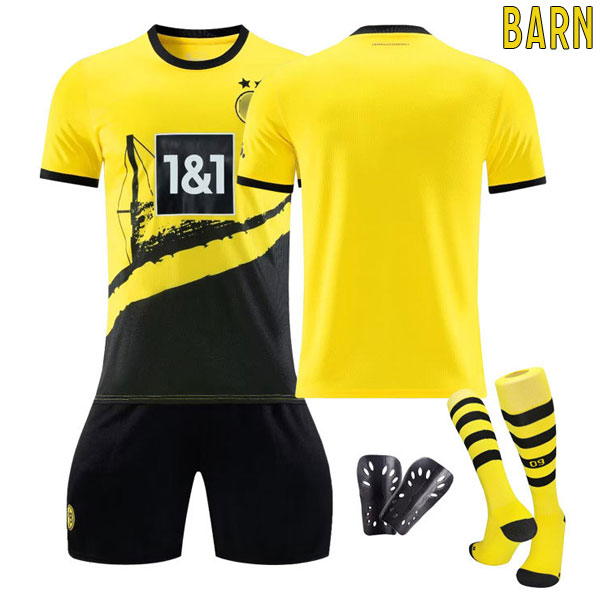 BVB Borussia Dortmund Barn Fotballdrakter 2023-24 Hjemmedrakt Barn
