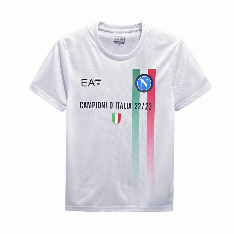 Billige Fotballdrakt SSC Napoli 22-23 "Campioni d'Italia" T Shirt Herre Kortermet
